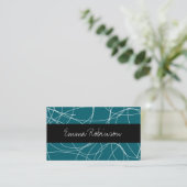 Classy Trendy Monogram Business Cards Visitenkarte (Stehend Vorderseite)