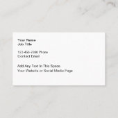 Classy Trendy Monogram Business Cards Visitenkarte (Rückseite)