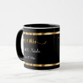 Classy Trendy Wedding Gedenkfeier Tasse (Vorderseite Links)