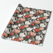 Classy Tulip Modern Wrapping Paper Geschenkpapier (Ungerollt)