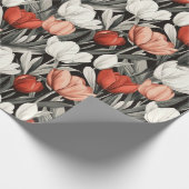 Classy Tulip Modern Wrapping Paper Geschenkpapier (Ecke)