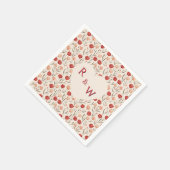 Classy Tulip Traditional Wedding Napkins Serviette (Ecke)