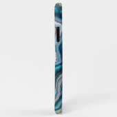 Classy Türkise Blue Lila Quartz Agate Pattern Case-Mate iPhone Hülle (Hinten/Rechts)