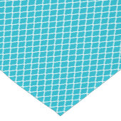 Classy Turquoise Blue Quatrefolie Monogramm und Na Kurzer Tischläufer (Ecke)
