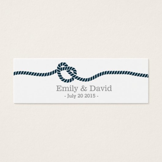 Classy Tying the Knot Wedding Website Insert Card (Vorderseite)