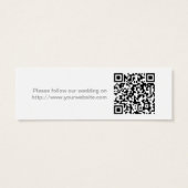 Classy Tying the Knot Wedding Website Insert Card (Rückseite)