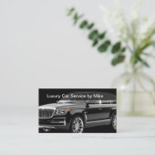 Classy Uber Driver Transportation Business Cards Visitenkarte (Stehend Vorderseite)