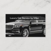 Classy Uber Driver Transportation Business Cards Visitenkarte (Vorderseite)