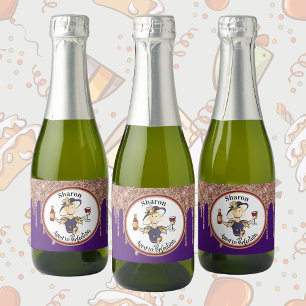 Classy und Fun Personalisierter Geburtstag Toast Schaumweinetikett