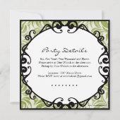 Classy und stilvolle Geburtstagsparty Einladung (Rückseite)