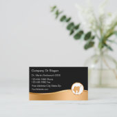 Classy Unique Dentist Termine Business Cards (Stehend Vorderseite)