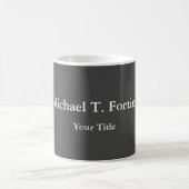 Classy Unique Gray Trendy Elegant Kaffeetasse (Mittel)