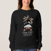 Classy Until Kickoff American Football Girl Messy Sweatshirt (Vorderseite)
