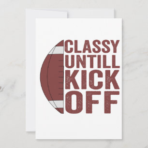 Classy Untill kick off Funny Fantasy Football Gesc Einladung