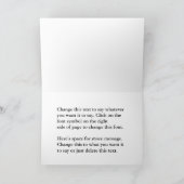 Classy Upscale Elegantes Budget Vielen Dank Karten (Innenseite)