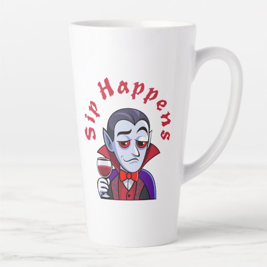 Classy Vampire – Sip Happens Milchtasse (Rechts)