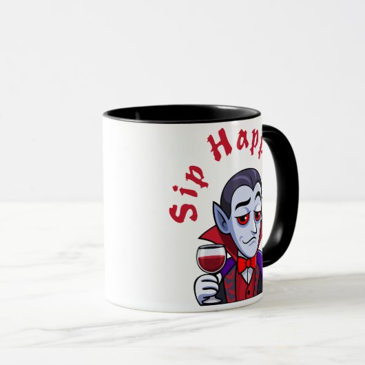 Classy Vampire – Sip Happens Tasse (VorderseiteRechts)