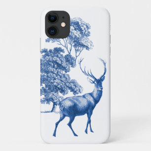 Classy Vintag Blue Toile Dei in Forest Case-Mate iPhone Hülle