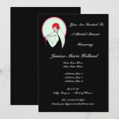 Classy Vintag Flapper ~ Brautparty Einladung (Vorne/Hinten)