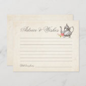 Classy Vintag Tee Party Beratung und Wunschkarte (Vorne/Hinten)