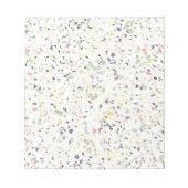 Classy vintage marble terrazzo pastel design notizblock (Vorderseite)