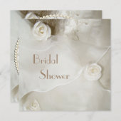 Classy Vintage Wedding Gown Brautparty Einladung (Vorne/Hinten)