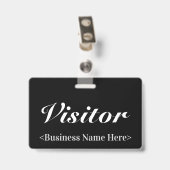 Classy "Visitor Abzeichen" Ausweis (Rückseite mit Clip)