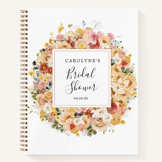 Classy Watercolor Floral Notizblock (Vorderseite)