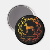 Classy Weathered Xoloitzcuintli Magnet (Vorderseite/Rückseite)