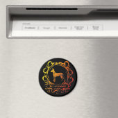 Classy Weathered Xoloitzcuintli Magnet (In Situ (Geschirrspüler))