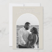 Classy Wedding Custom mit Foto Einladung (Vorderseite)