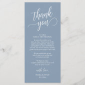 Classy Wedding Dinner Platz Einstellung Danke Kart Programm (Vorderseite)