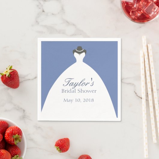 Classy Wedding Gown Serviette (Beispiel)