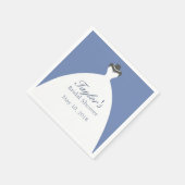 Classy Wedding Gown Serviette (Ecke)