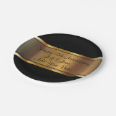 Classy Wedding Jubiläum Pappteller (Schrägansicht)