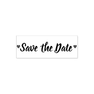 Classy Wedding Save the Date Hearts Liebe Permastempel