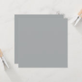 Classy Weihnachten Silver Winter Solid Color Karte (Vorderseite/Rückseite Beispiel)