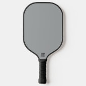Classy Weihnachten Silver Winter Solid Color Pickleball Schläger (Rückseite)