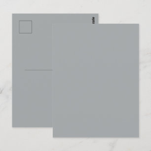 Classy Weihnachten Silver Winter Solid Color Postkarte