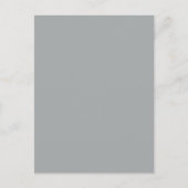 Classy Weihnachten Silver Winter Solid Color Postkarte (Vorderseite)