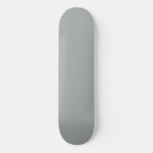 Classy Weihnachten Silver Winter Solid Color Skateboard (Vorderseite)
