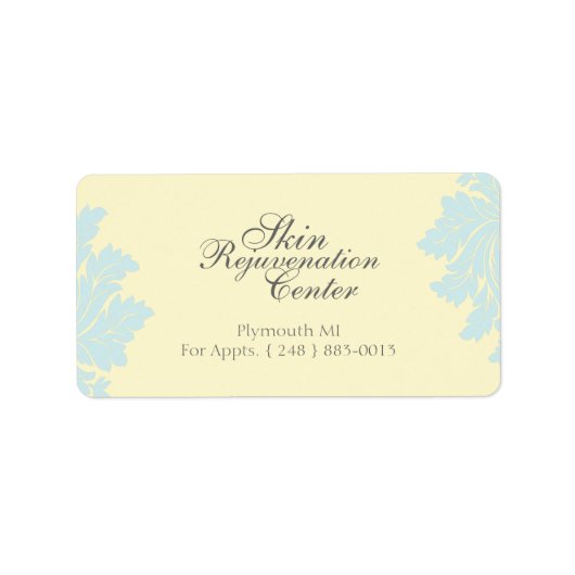 Classy Wellness-Center Labels Adressaufkleber (Vorne)