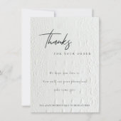 Classy White Leather Textur Danke Business (Vorderseite)