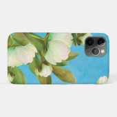 Classy White Peonies Floral Bouquet Case-Mate iPhone Hülle (Rückseite (Horizontal))