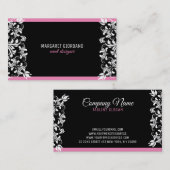 Classy White Wirbel Visitenkarte (Vorne/Hinten)