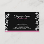 Classy White Wirbel Visitenkarte (Rückseite)