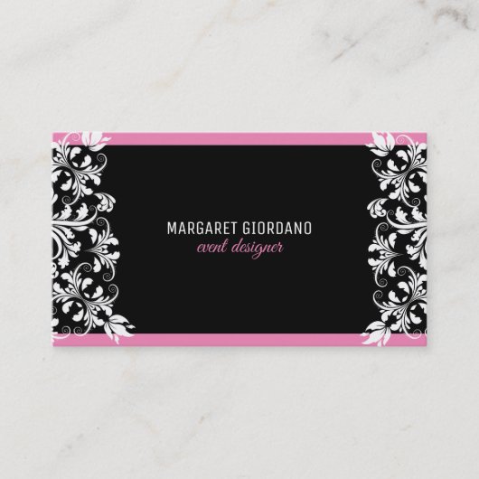 Classy White Wirbel Visitenkarte (Vorderseite)