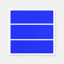 Classy Wide Bright Royal Blue Slim White Stripes