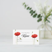 Classy Wie viele Kisses Bridal Game Enclosure Card Begleitkarte (Stehend Vorderseite)