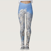 Classy Winter Frost Tree and Branch Designed Leggings (Vorderseite)